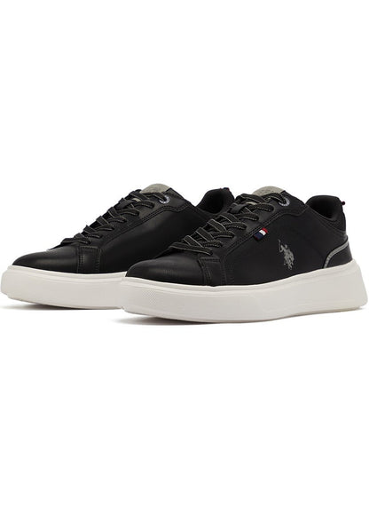 Men's Black Low-Top Sneakers - Designed for Style