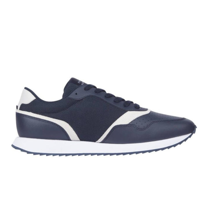 Leather Serrated Runner Sneakers