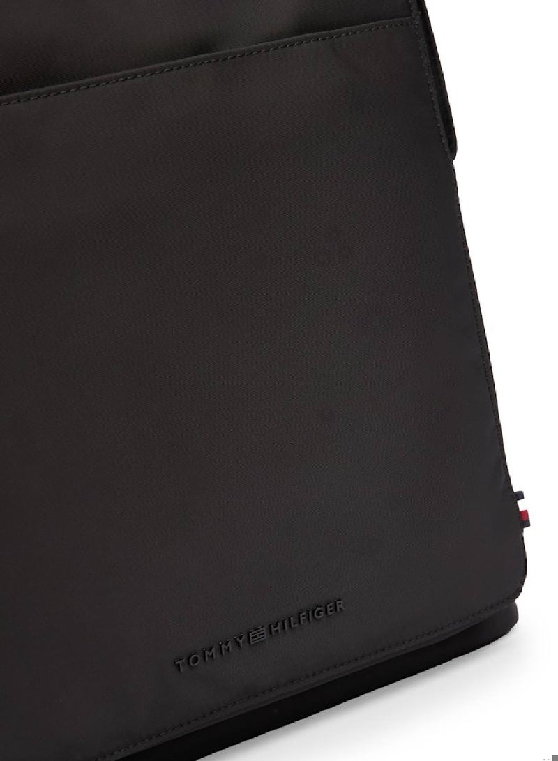 Textured Logo Dome Backpack