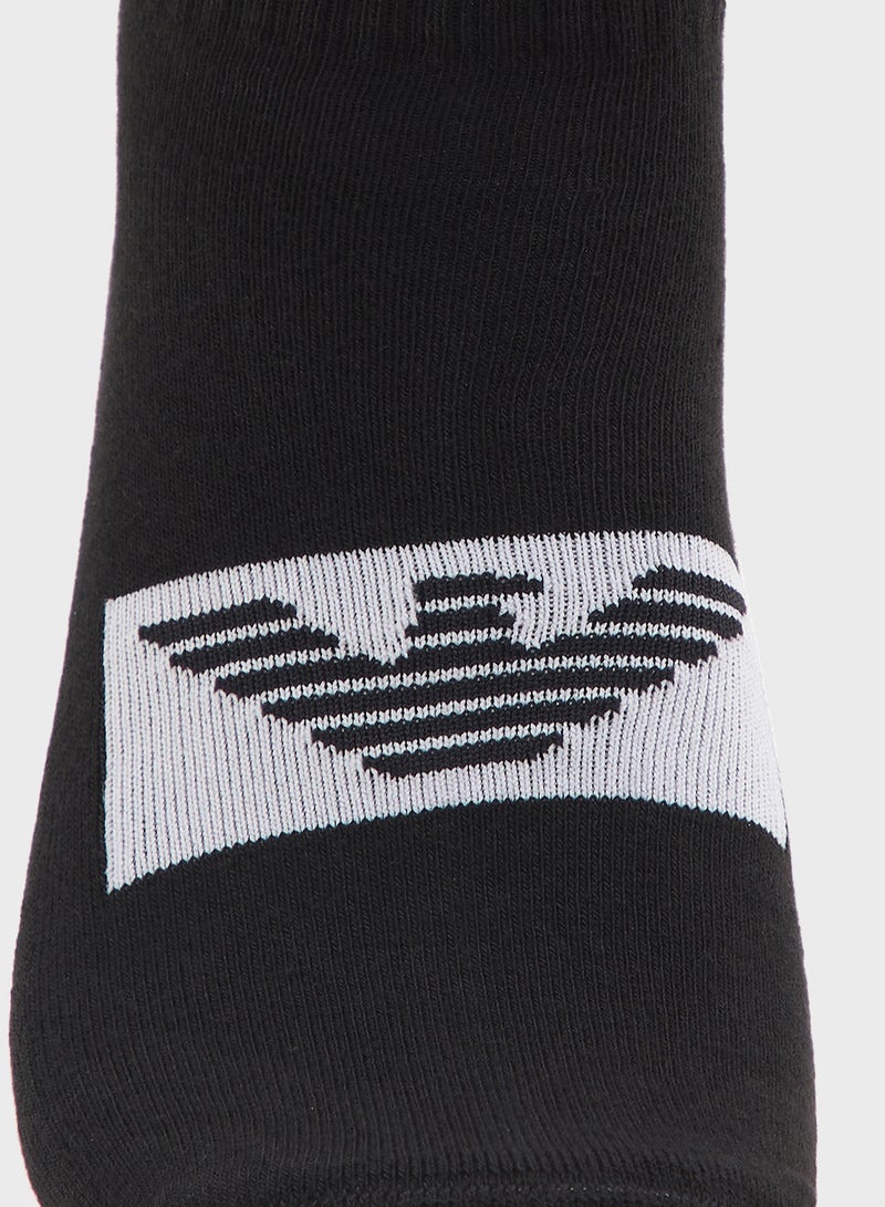 2 Pack Of Logo Ankle Socks