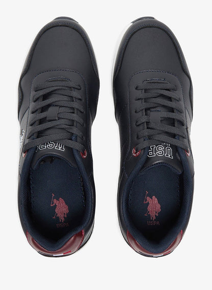 Men's Navy Casual Sneakers - Classic Style Shoes with Cushioned Comfort