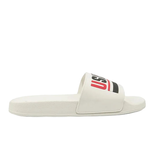 Men's White Signature Slides – Effortless Style Meets Ultimate Relaxation!