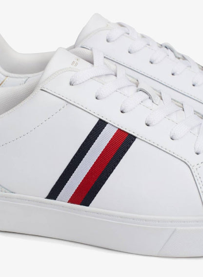 Essential Leather Signature Tape Court Sneakers