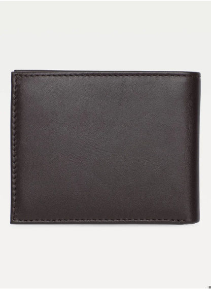Men's Small Bifold Wallet - Leather, Brown