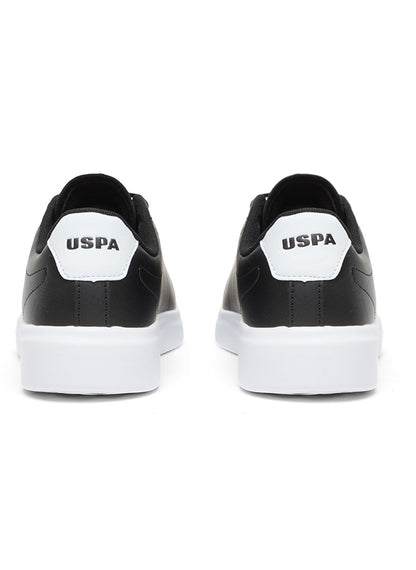 Women's Black Low-Top Sneakers - Lightweight Lace-Up Design, Comfortable Casual Shoes for Everyday Wear