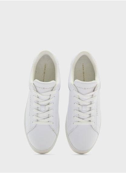 Logo Detail Lace Up Low Top Sneakers
