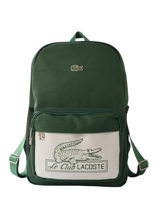 Lacoste Printed Men's backpack Green and White