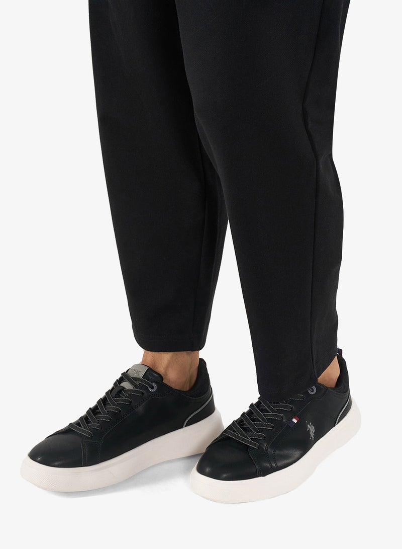 Men's Black Low-Top Sneakers - Designed for Style Shoes