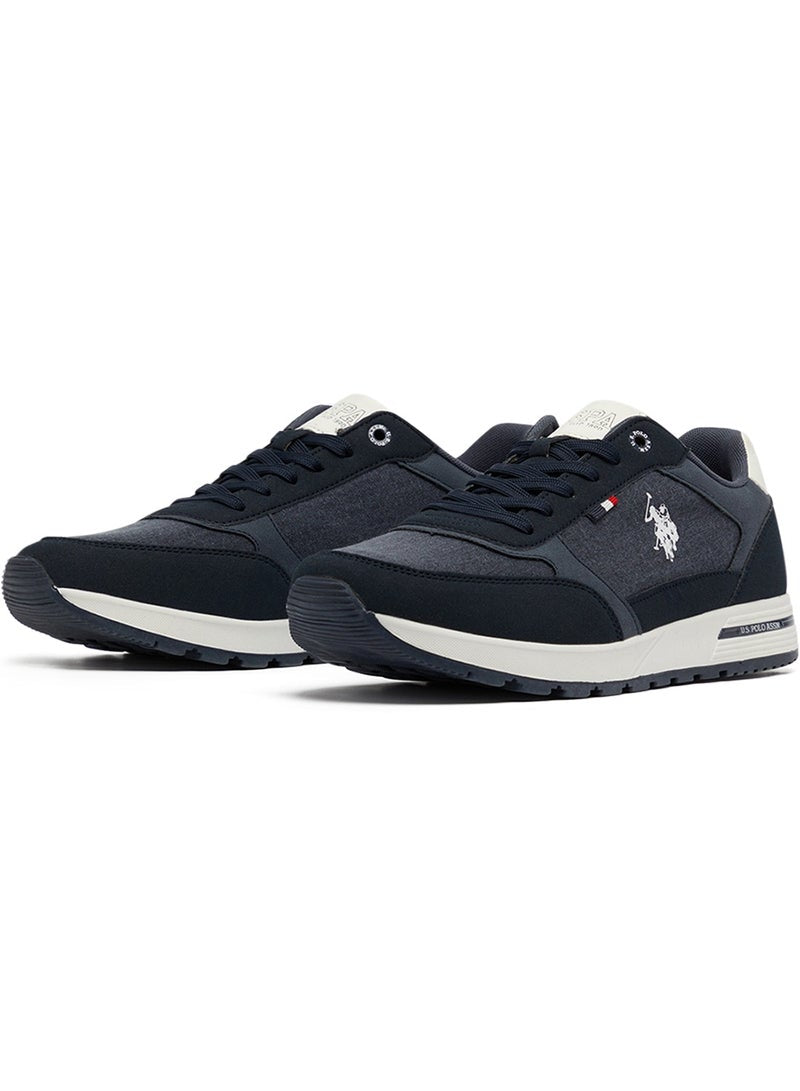 Men's Navy Low-Top Sneakers - Modern Design for All-Day Comfort