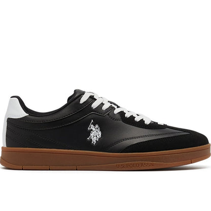 Men's Black Low-Top Sneakers - Fashionable Lace-Up Style, Perfect for Everyday Casual Outfits