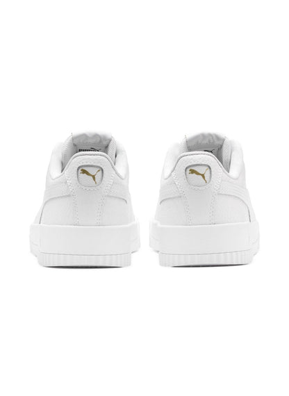 Carina Lux Womens White Casual Sneakers
