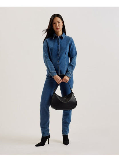 WEBBING SLOUCHY LEATHER HOBO B