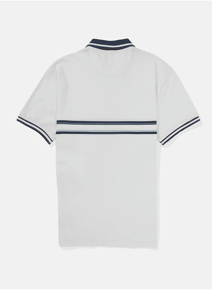 Logo Striped Short Sleeve Polo Shirt