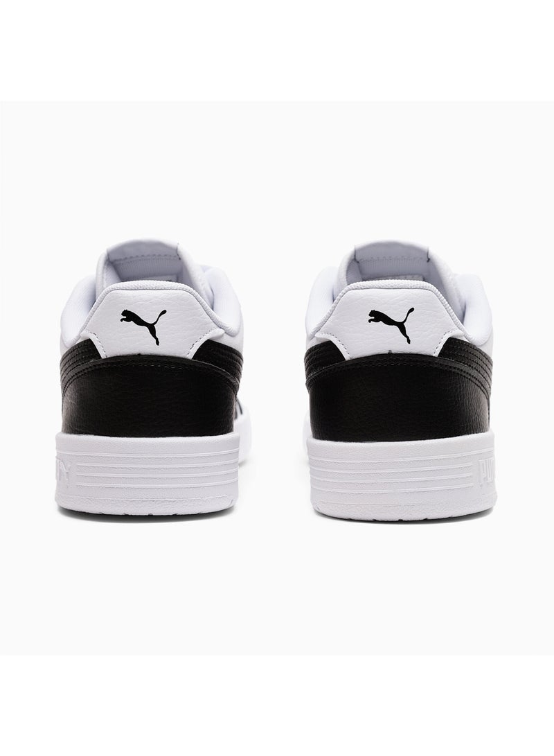 Caracal Unisex White Black Trainers