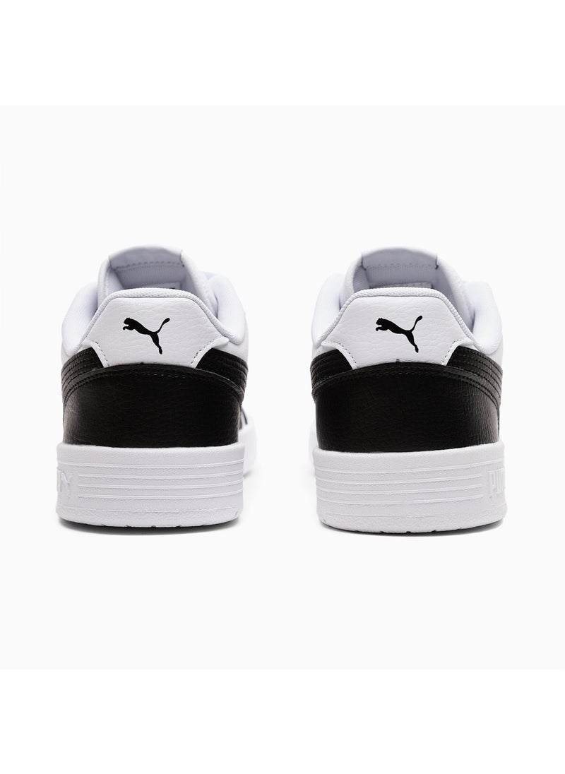 Caracal Unisex White Black Trainers