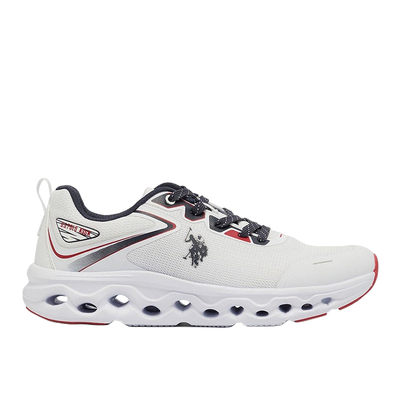 Men's White Low-Top Sneakers - Lightweight Shoes Lace-Up Design, Comfortable for Everyday Outfits