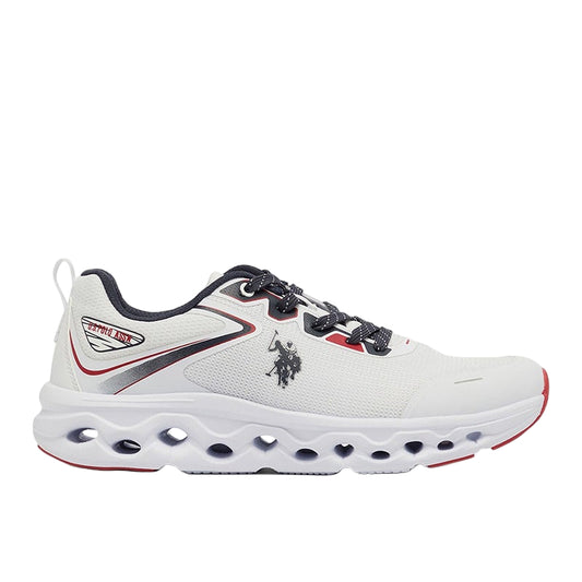 Men's White Low-Top Sneakers - Lightweight Shoes Lace-Up Design, Comfortable for Everyday Outfits