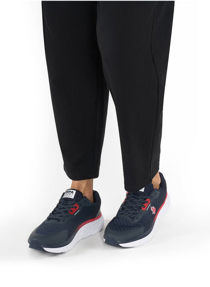 Men's Navy Low-Top Sneakers - Lightweight Lace-Up Design, Comfortable for Everyday Outfits