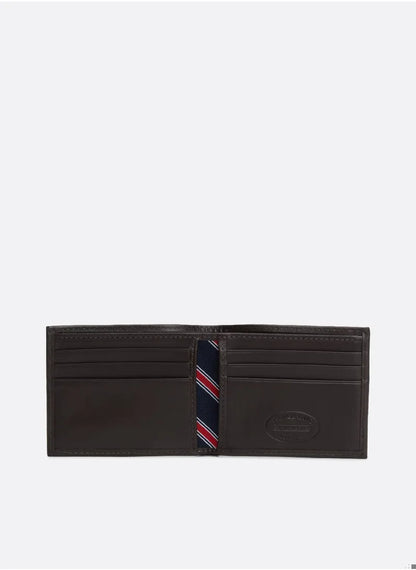 Men's Small Bifold Wallet - Leather, Brown