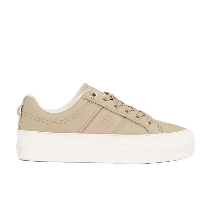 Leather Flatform Sneakers