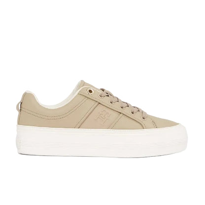 Leather Flatform Sneakers