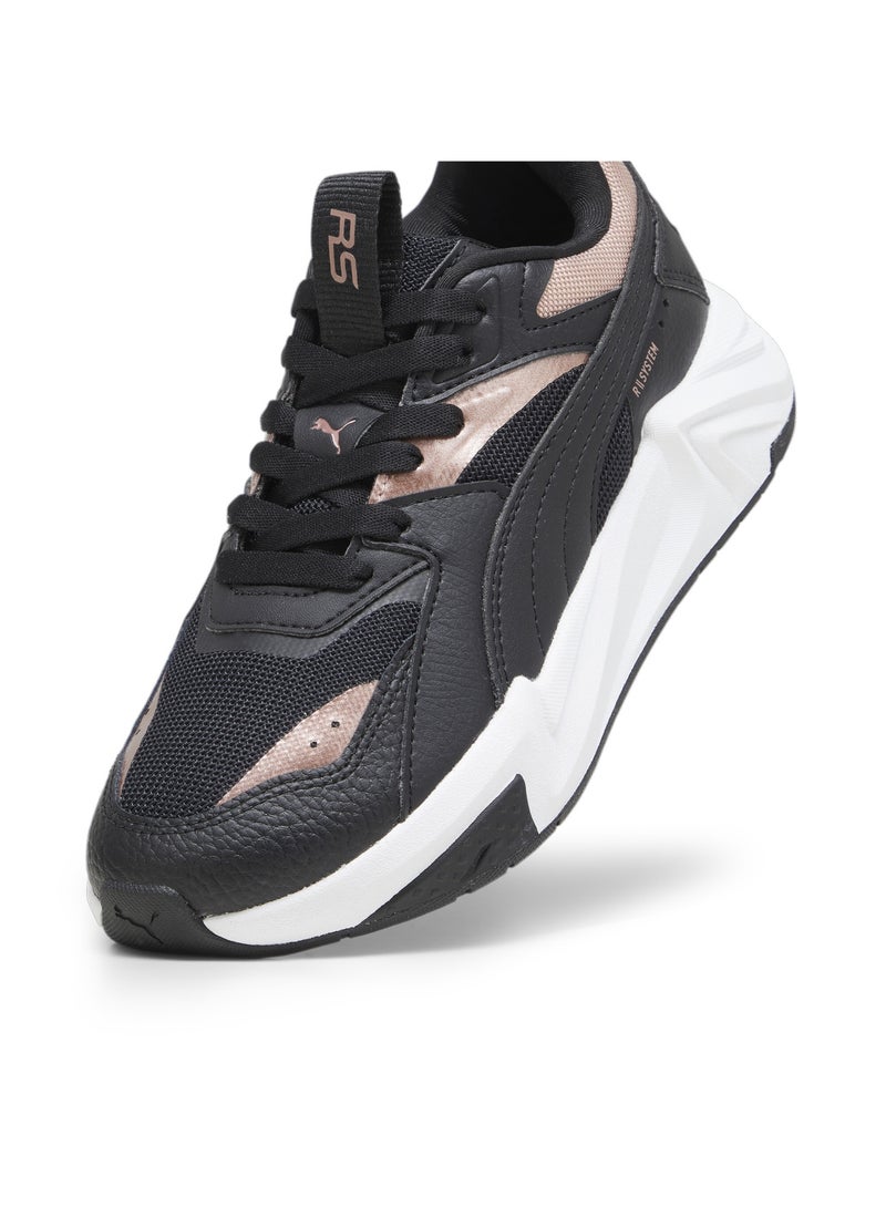 RS-Pulsoid Metallic Womens Black Sneakers