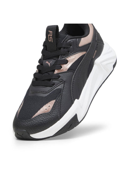 RS-Pulsoid Metallic Womens Black Sneakers