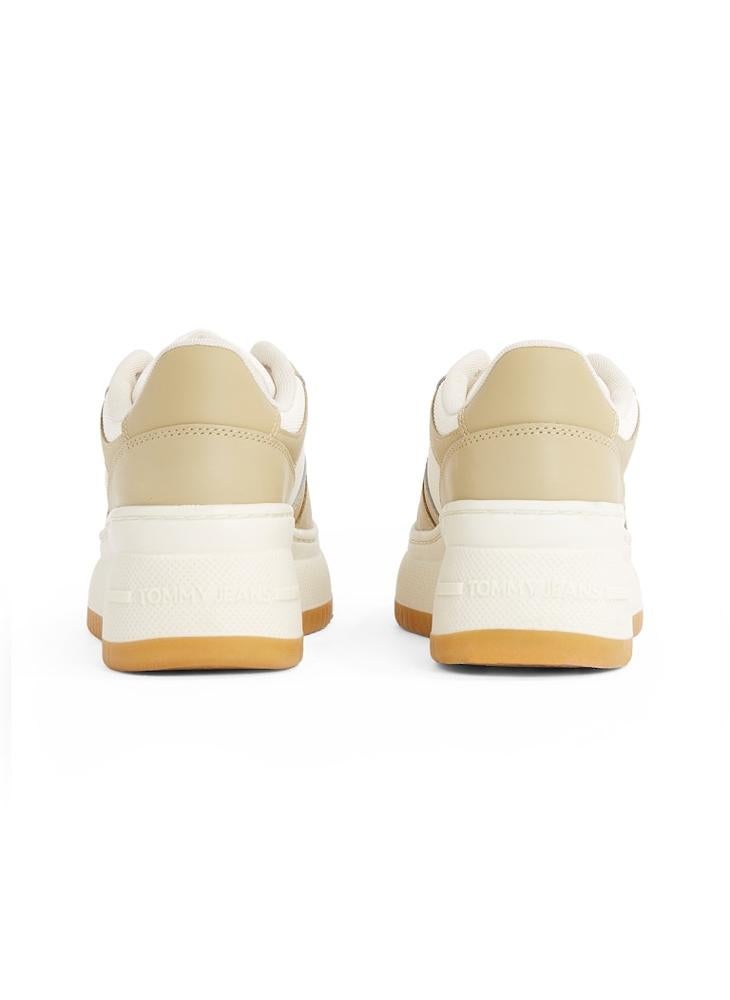 Retro Logo Lace Up Sneakers