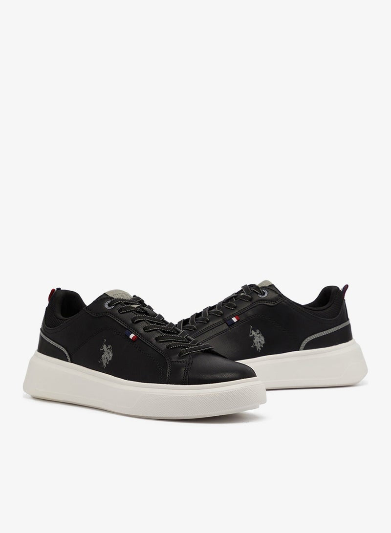 Men's Black Low-Top Sneakers - Designed for Style Shoes