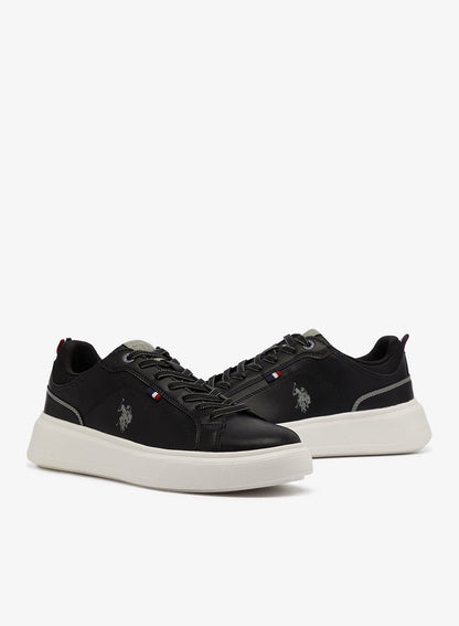 Men's Black Low-Top Sneakers - Designed for Style Shoes