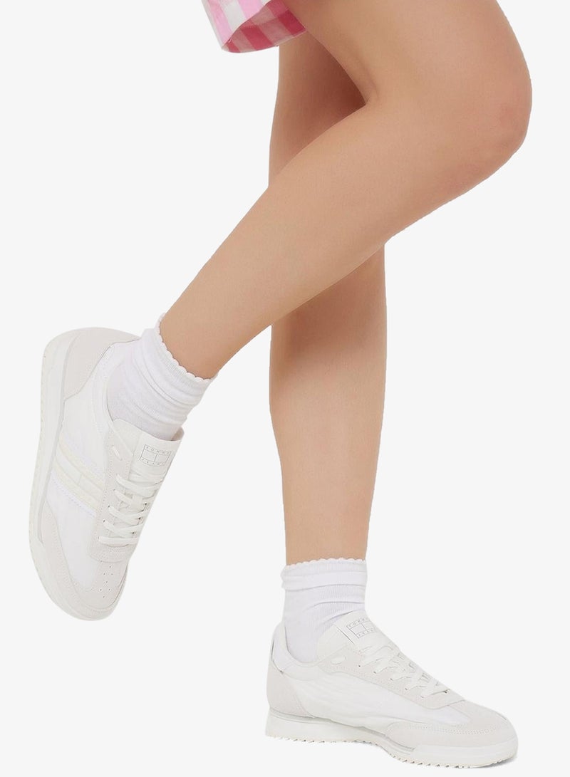 Retro Lace Up Low Top Sneakers