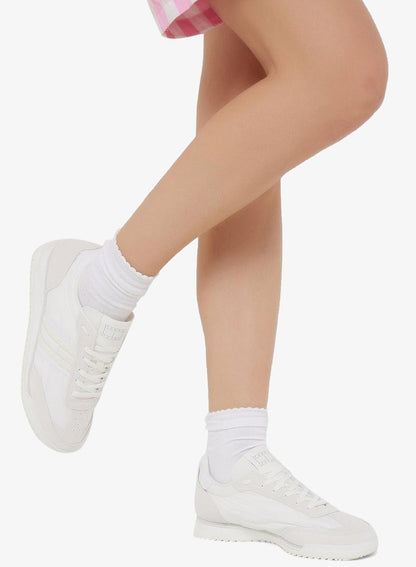Retro Lace Up Low Top Sneakers