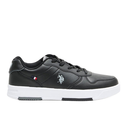 Men's Black Low-Top Sneakers - Lightweight Shoes With White Sole , Comfortable Casual Shoes