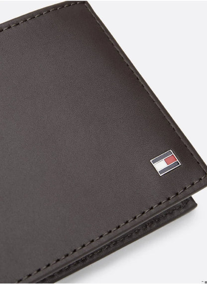 Men's Small Bifold Wallet - Leather, Brown