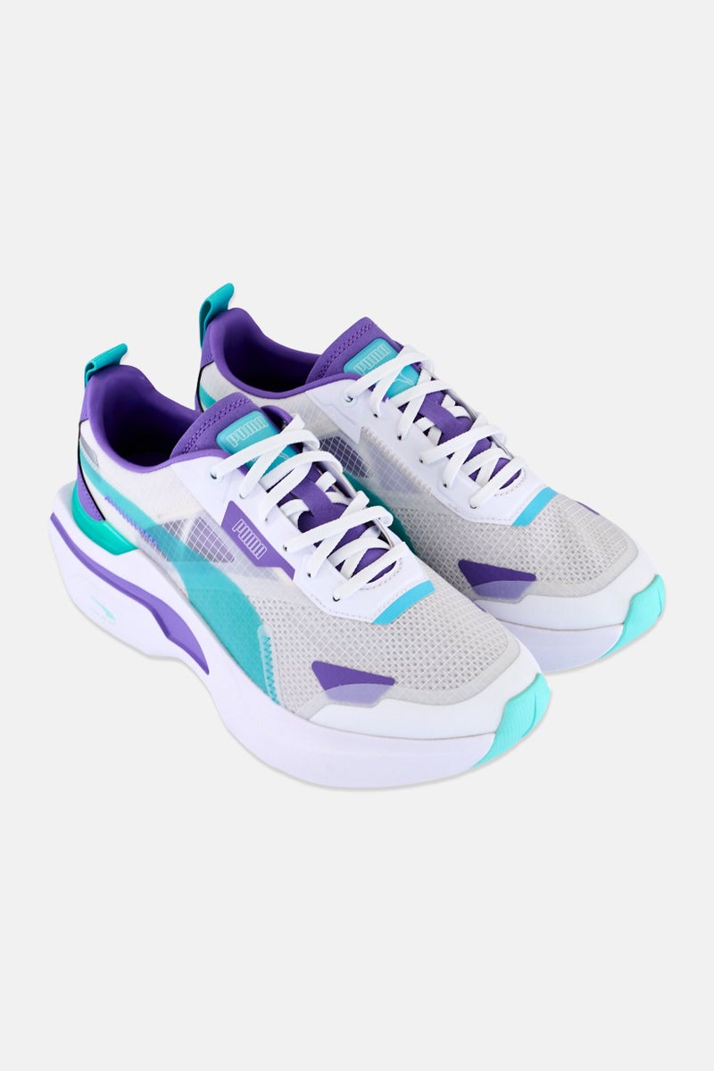 Women Kosmo Rider Lace Up Running Shoes, Multicolor