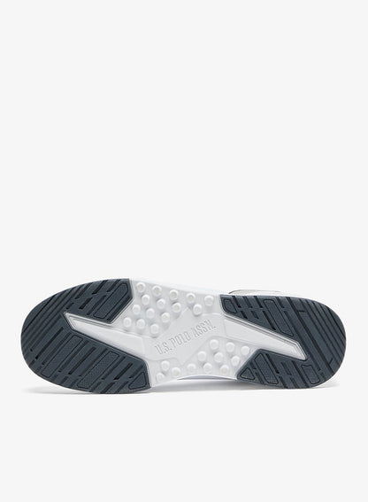 Men's White Sneakers - Lightweight Modern Design Shoes, Comfortable Everyday Casual