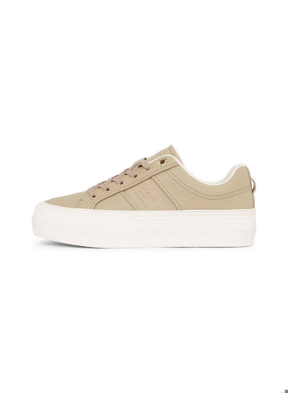 Leather Flatform Sneakers