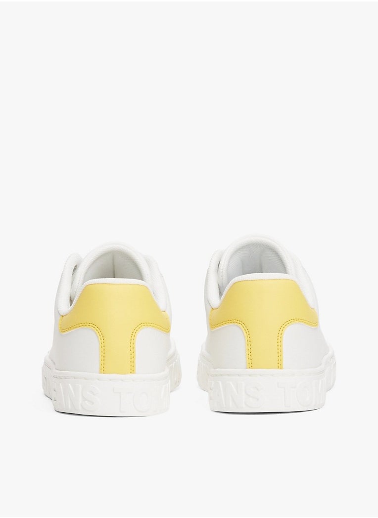 Outsole Logo Lace Up Low Top Sneakers