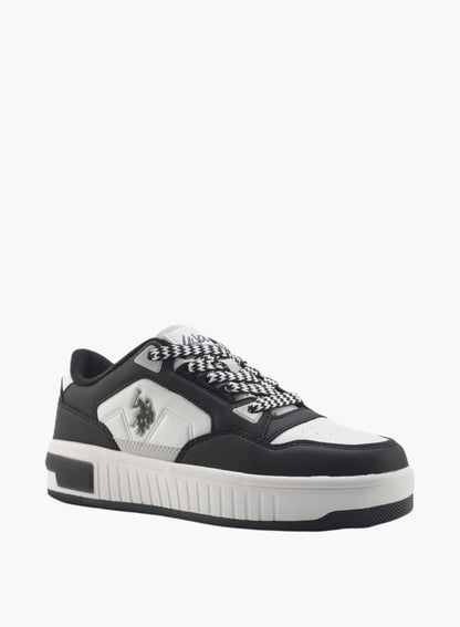 Women's Panelled Lace-Up Sneakers