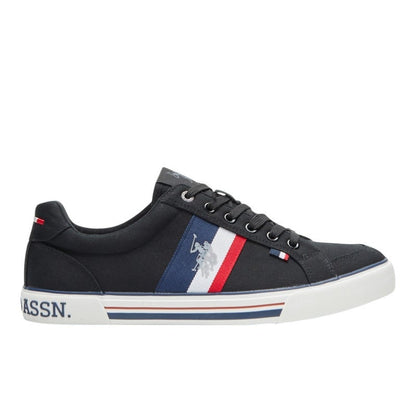 Men's Black Low-Top Sneakers,Lightweight Casual Shoes for Classic Look