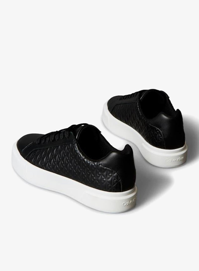 Leather Emblem Logo Trainers