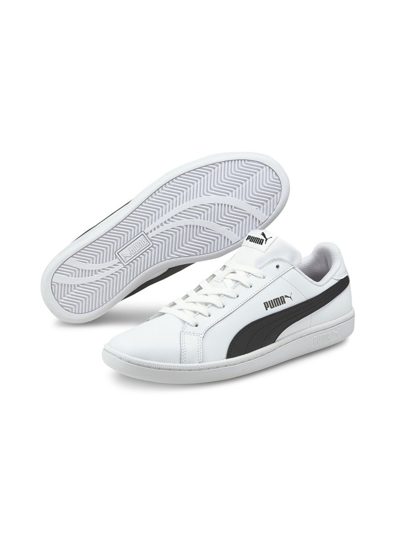 Smash Unisex White Leather Trainers