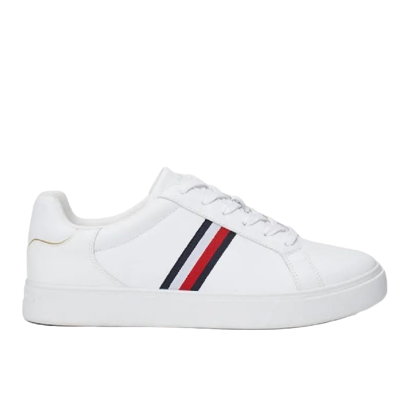Essential Leather Signature Tape Court Sneakers