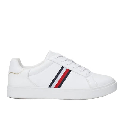 Essential Leather Signature Tape Court Sneakers