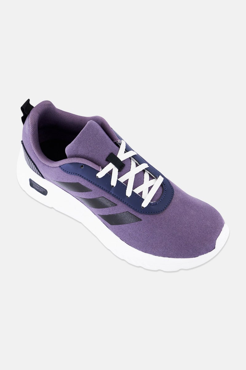 Men Cloudfoam Comfort Lace Up Outdoor Shoes, Purple