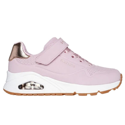 Skechers Uno Kids' Silver Low-Top Sneakers