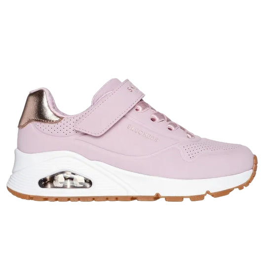 Skechers Uno Kids' Silver Low-Top Sneakers