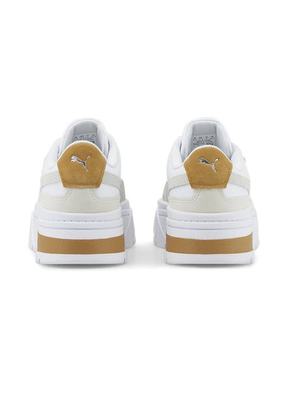 Mayze Stack Luxe Womens White Sneakers