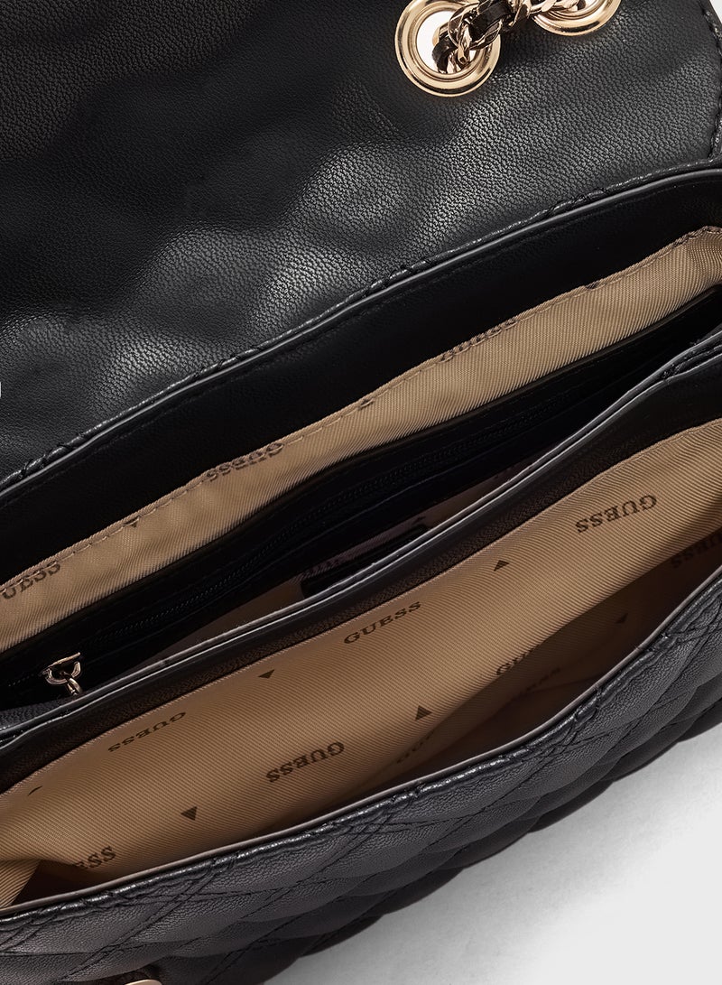 Giully Ii Flap Over Convertible Shoulder Bag