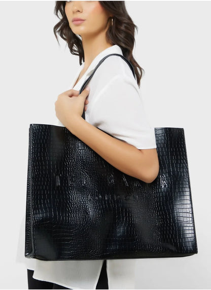 Allicon Mock Croc Icon Tote Bag